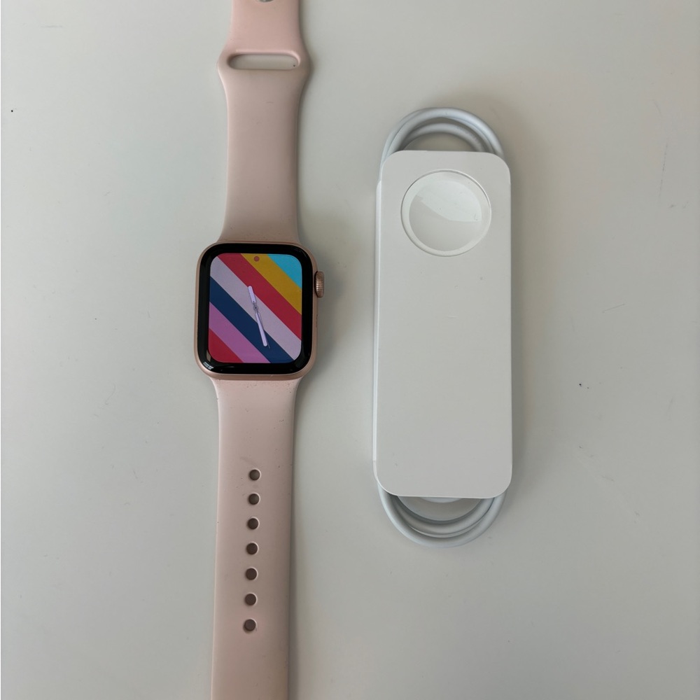Apple Pink Smartwatch with Colorful Display